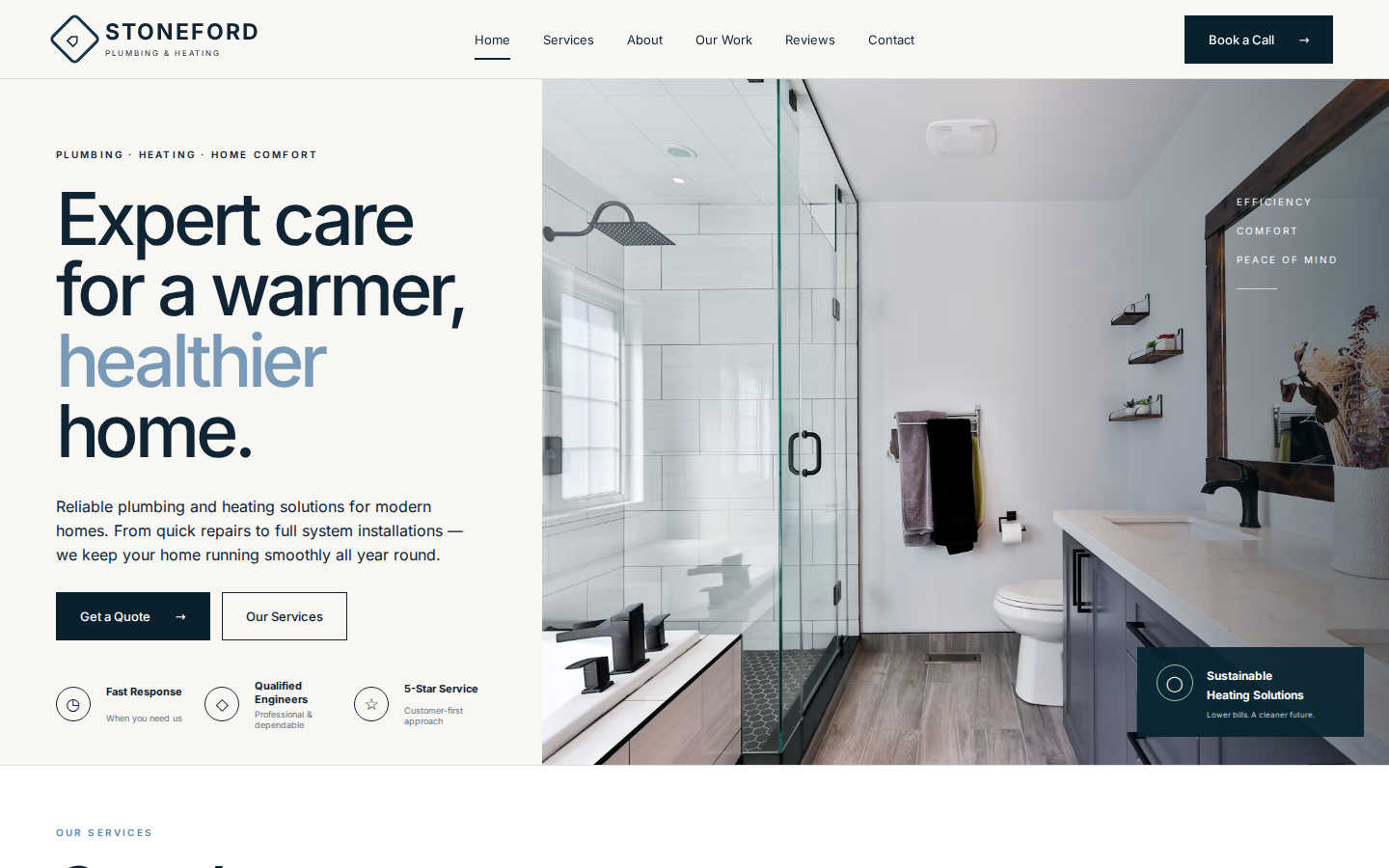 Stoneford Plumbing & Heating homepage